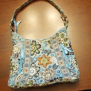 Vera Bradley Blue Flower Satchel